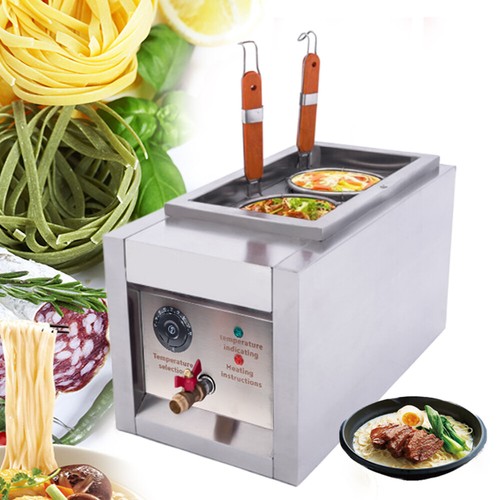 TwoHole Electric Noodle Cooking Machine Pasta Cooker+2 Basket 2000W