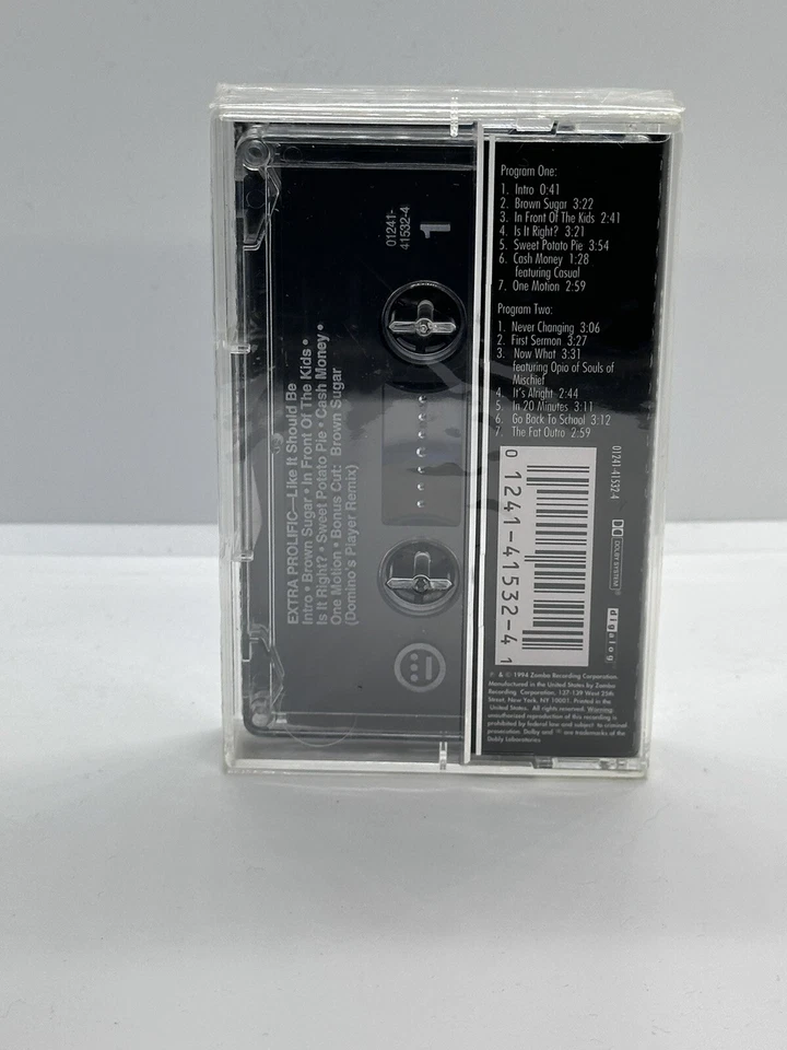 Extra Prolific - Like It Should Be - 1994 Cassette - Mint Sealed - Image 3 of 4