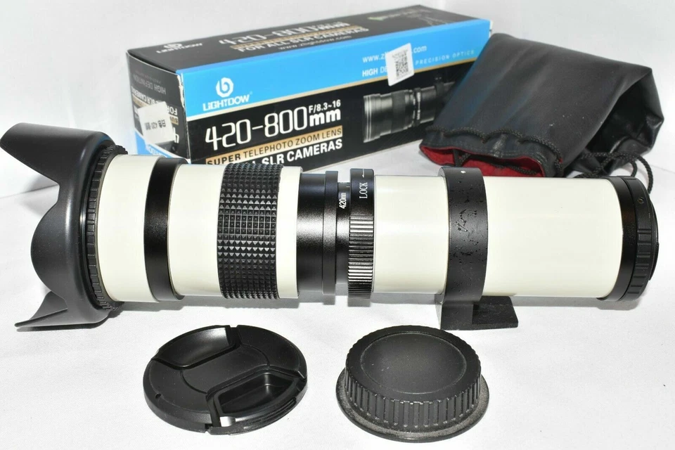 Canon EOS DSLR DIGITAL passt 420 800 mm Zoomobjektiv 1200D 1300D 2000D 4000D & mehr ++