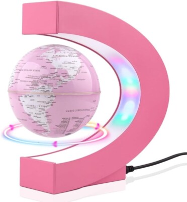 Floating Globe LED Lights Color Changing Self-rotating Magnetic Levitating Globe