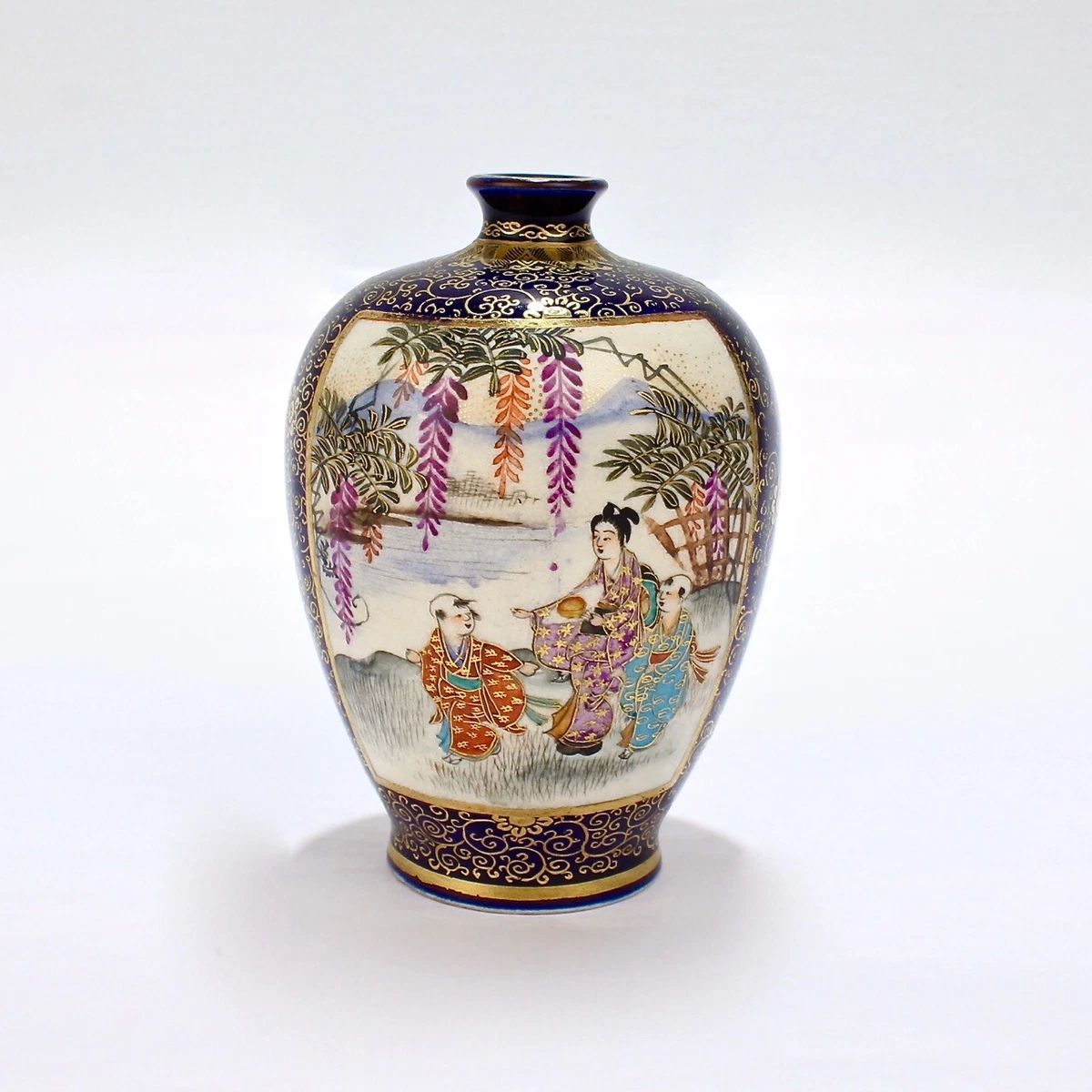 萨摩锦光山在日本古董花瓶| eBay
