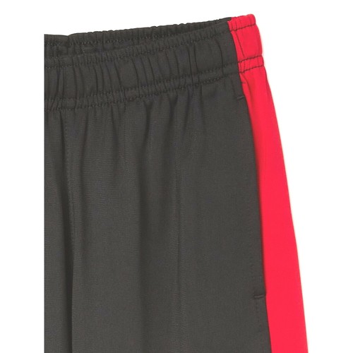 Pantalones de punto Athletic Works para niños, negros ricos/rojos brillantes, X-pequeños 4-5 - Imagen 2 de 3