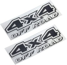 2pcs 4x4 Offroad Decals Brushed Print Effect Black Vinyl Replacement Black 2pcs 4x4 Offroad Decals Brushed Print Effect Black Vinyl Replacement Black