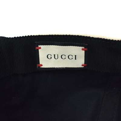 NWT $395 Gucci Black Vintage Logo Beige Headband Hat Cap  display picture 2