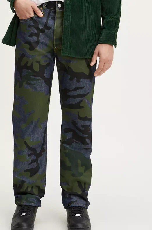 Mens levi camo jeans outlet