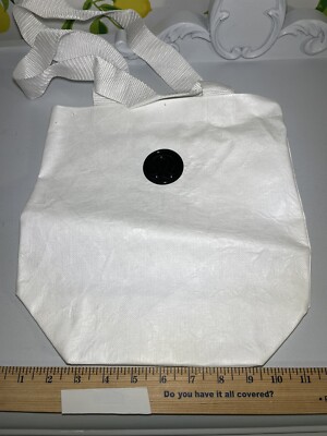 Lululemon Vintage Black White Holiday Small Shopping Tote Bag