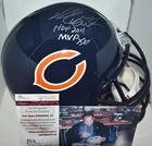 RICHARD DENT SIGNED CUSTOM MASK F/S REPLICA HELMET CHICAGO BEARS HOF SB MVP JSA