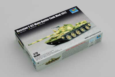 TRUMPETER 07147 1:72 Russian T-62 Main Battle Tank 1972 Plastic Model Kit