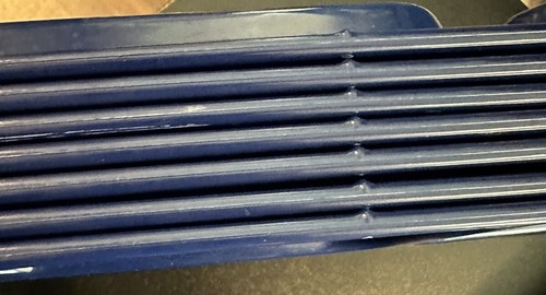Cafeteria TRAEX Trays DARK BLUE Lunch School Divide 6 Compartments LOT of 7 GUC - Picture 2 of 3