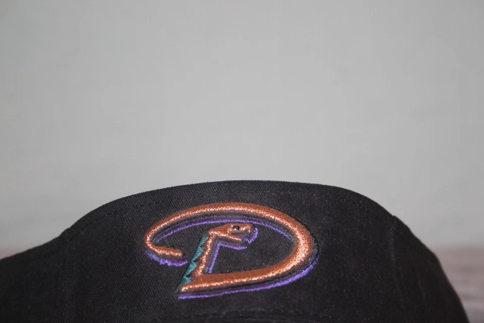 MLB Arizona Diamondbacks Visera Sombrero Negro Bordado Gemelos Ent. Gorra GM Promo Foto 3 de 4