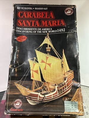 Constructo Modeling   Santa Maria  Christopher Columbus Wooden Model Boat Kit