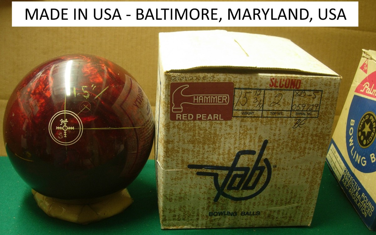 g4 15#12-3/4oz TW 2 NIB Faball 1988 HAMMER RED PEARL 2ND