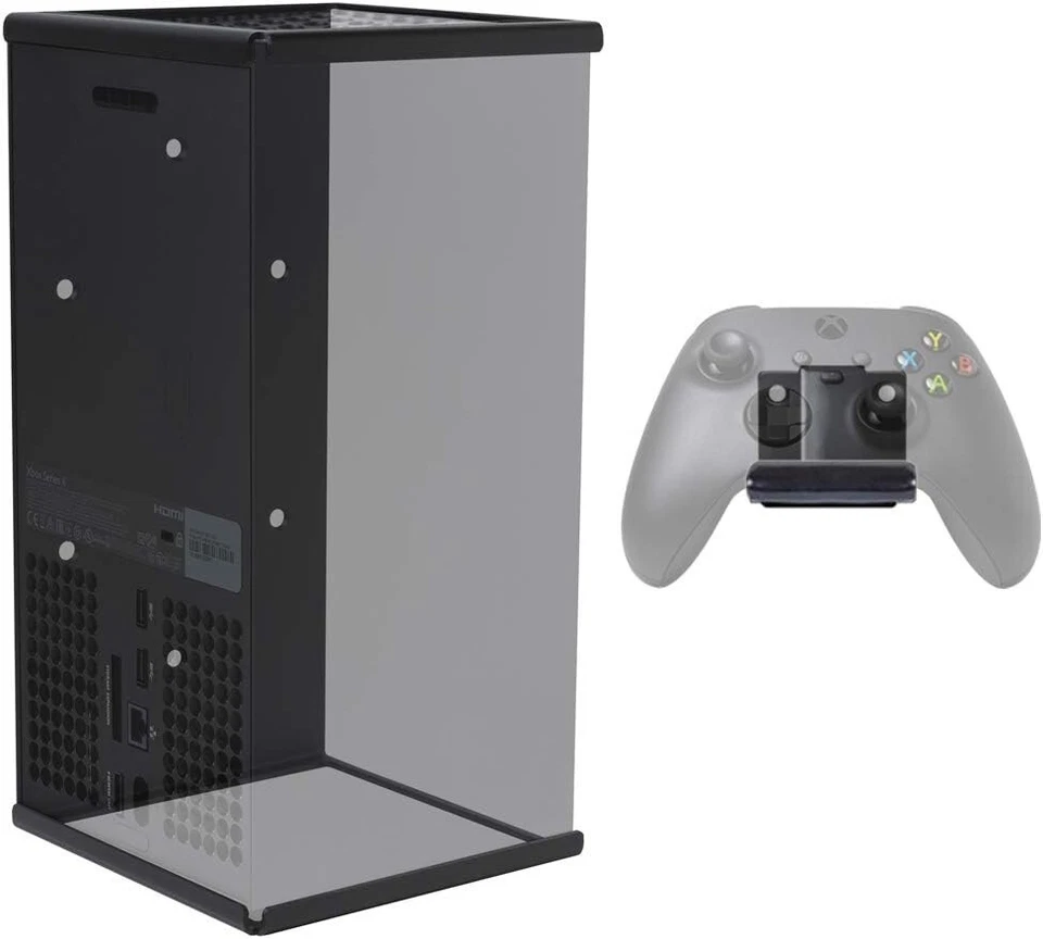 Sleek Wall Mount for Xbox Series X - Durable Steel & Controller Holder Bundle - Image 3 of 4
