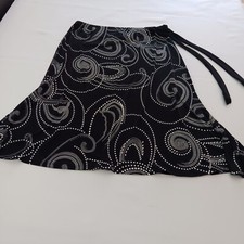 Suzie In The City Skirt Women’s XL Stretch Knit Pull On Flare Skirt Made In USA