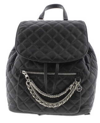 quilted leather backpack purse