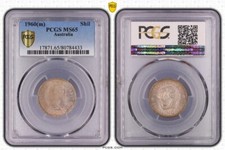 Australian 1960 SHILLING PCGS GRADED MS65