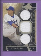 2015 Topps Tier One Triple Game Used HYUM-JIN RYU no.TOR-HRU dodgers #15/25