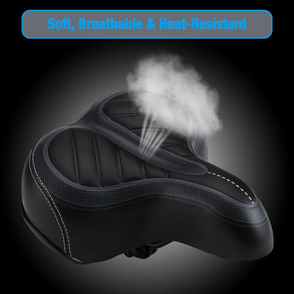 适用于自行车电动自行车舒适宽Bum凝胶靠垫软鞍座垫 — 第 2/4 张图片