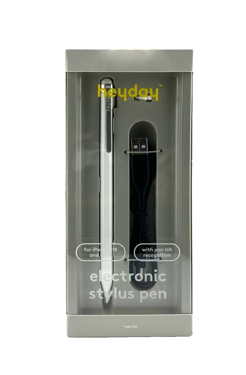 Heyday Stylus Pen for iPad 2018 and later models, White Pen