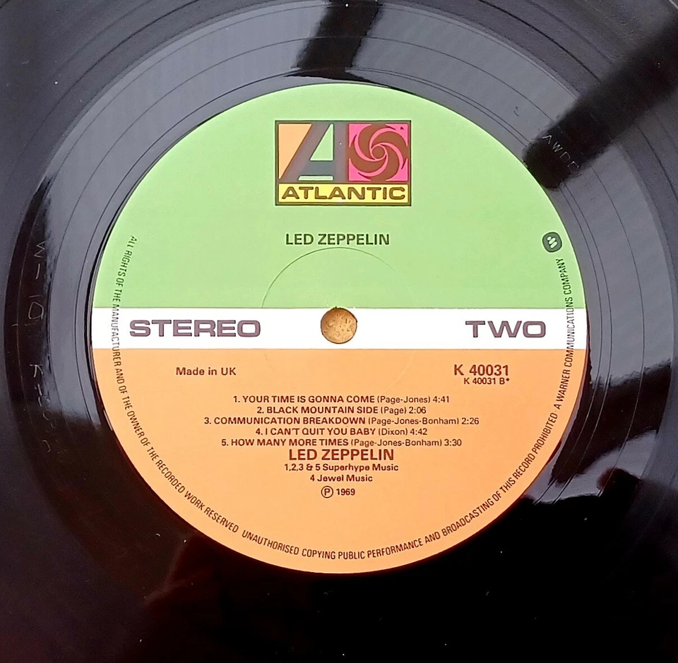 " LED ZEPPELIN " DEBUT LP SENSATIONAL UK MID 70s STRAWBERRY STUDIOS CUT - Image 2 of 4