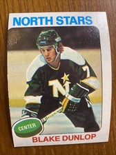 1975 Topps Hockey #16 Blake Dunlop Minnesota North Stars Rookie B