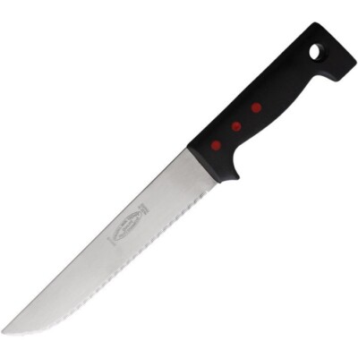 Andre Verdier Kitchen Butcher Knife 7.25'' Serrated Stainless Blade ABS Handle