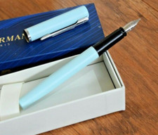 Image of Waterman Allure Fountain Pen Baby Pastel Blue Nib Blue Ink BNIB Boxed FREEPOST