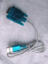 3Ft Translucent USB 2.0 to DB9 RS232 Serial Converter 9 Pin Adapter Cable