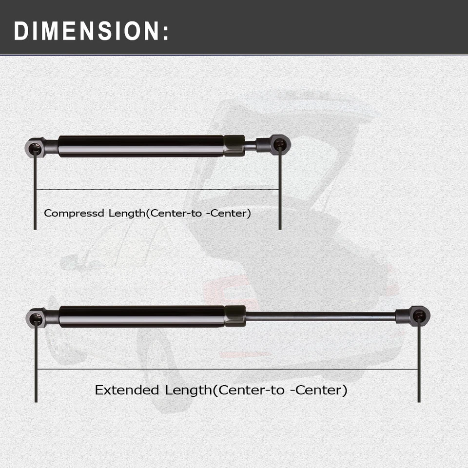 2x Apoios de suspensão de elevação do porta-malas para BMW 318i 325i M3 1984-1991 SG302004 - Imagem 2 de 4