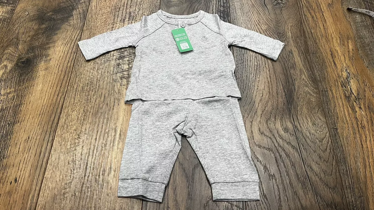 Baby GAP Two Piece Outfit Gray 6 12 Months Shirt And Pants 100