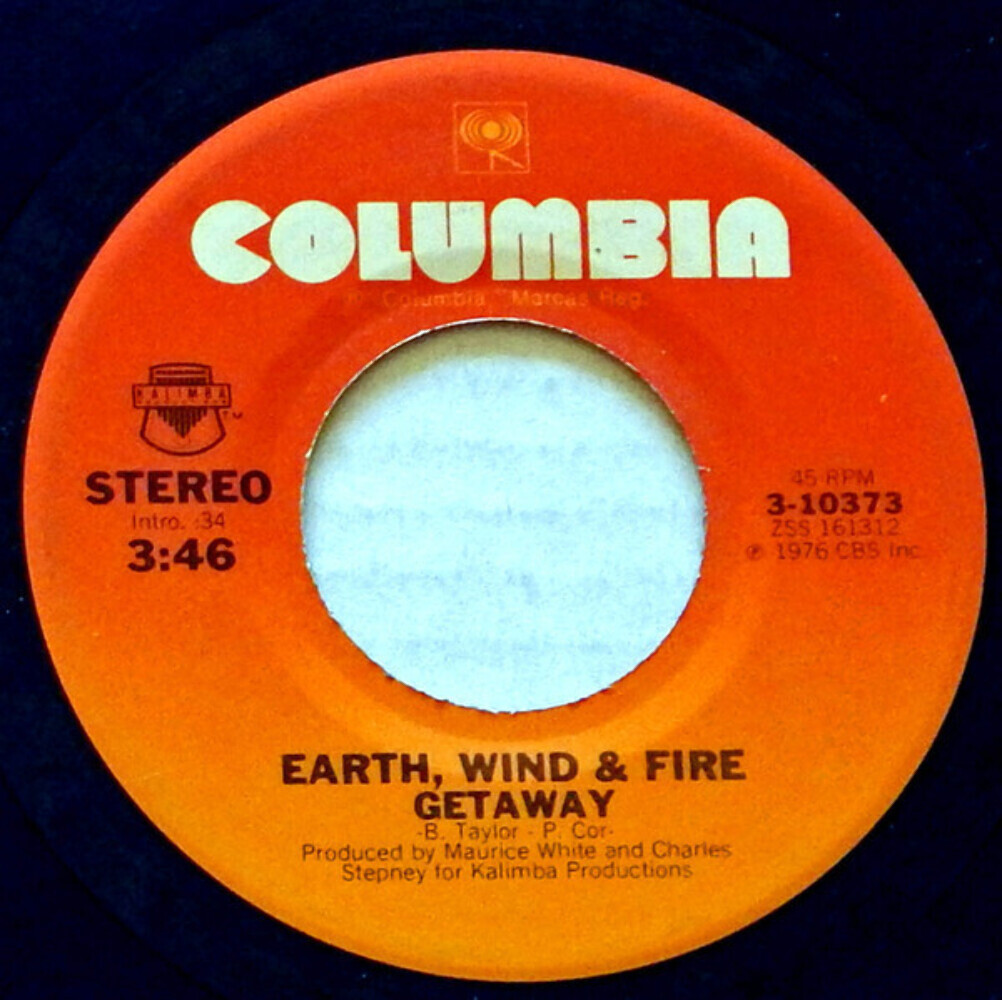 Earth, Wind & Fire Getaway 7インチレコード Earth, Wind & Fire - Getaway (7
