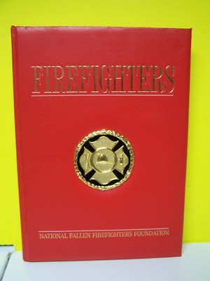 2003 FIREFIGHTERS by National Fallen Firefighters Foundation Red Leather Covers