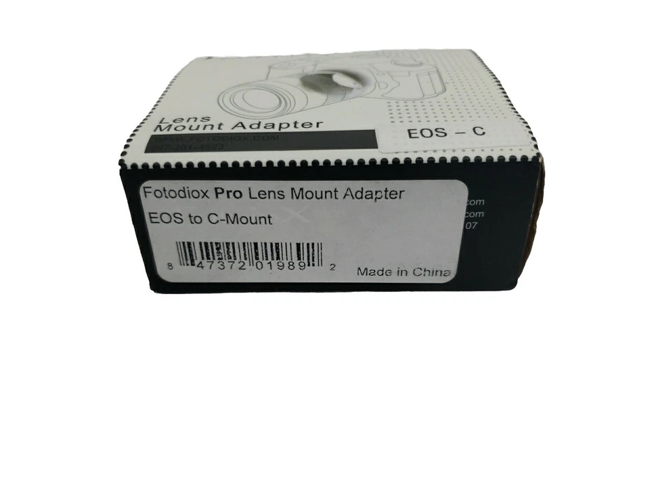 Fotodiox Mount Adapter for Canon EOS Mount Lens to C-Mount Cine and CCTV Camera - Image 3 of 4