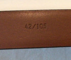 New Men's Alexander Julian Colours Belt, Size:  42, Brown Leather — photo 3