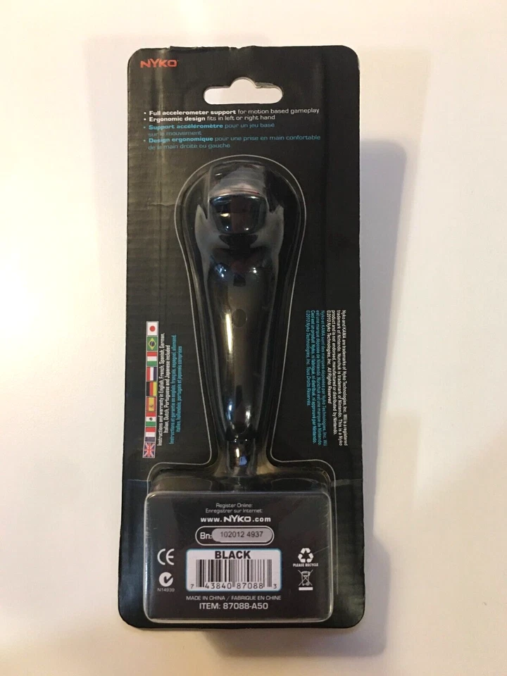 Nyko Kama Nunchuk [Black] For Nintendo Wii (2010) - New Sealed - US Seller - Image 2 of 3