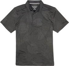 110 Tommy Bahama Men's, Delray Frond Polo Shirt, Shadow, S