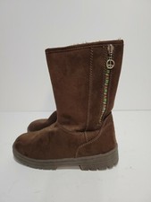 SONOMA MADISON BROWN SUEDE FAUX FUR LINED PULL ON GIRLS 2M BOOTS