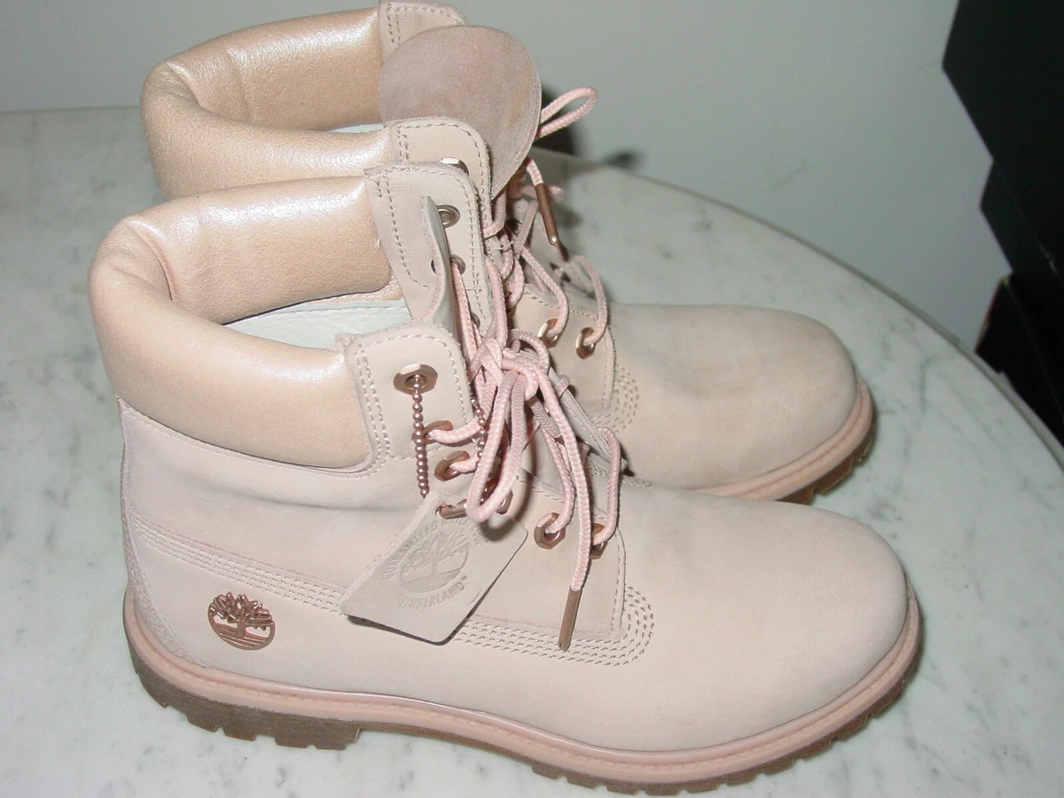 Pink timbs hotsell womens