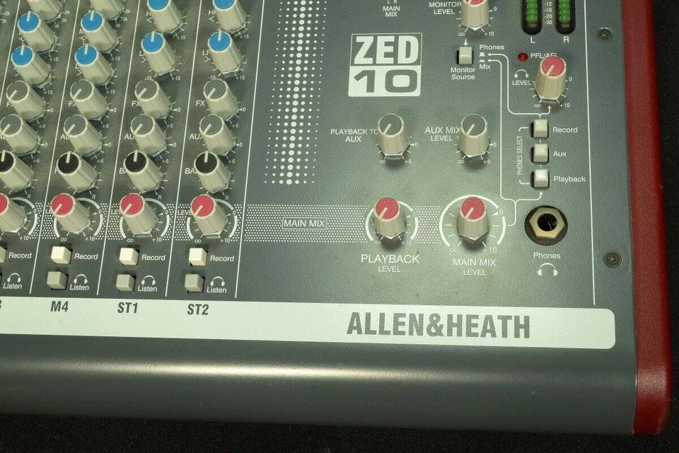 Allen & Heath ZED-10 Multipurpose Mixer for Live Sound and Recording Good - Image 3 of 4