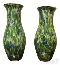 LF39383EC: Mid Century Modern Art Glass Vases