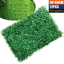 Artificial Plant Wall Fence Greenery Panel Decor Foliage Hedge Grass Mat 60x40cm