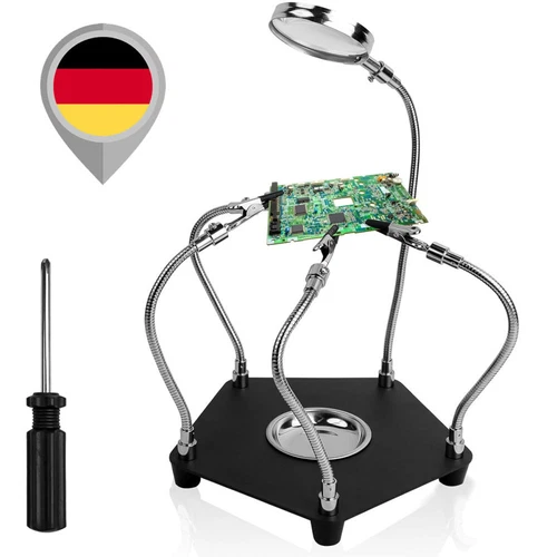 Loeten Dritte Hand löthilfe Lötstation 4 Arme Flexibel Helfende Hände 360 Grad