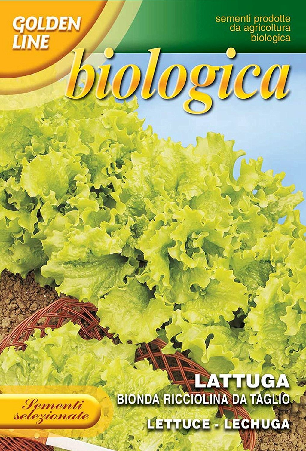 Franchi Seeds Organic Lettuce Bionda Ricciolina da Taglio Seeds