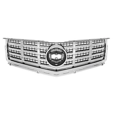 For Cadillac SRX 2013-2016 Front Bumper Upper Grille Chrome Black Mesh Grill