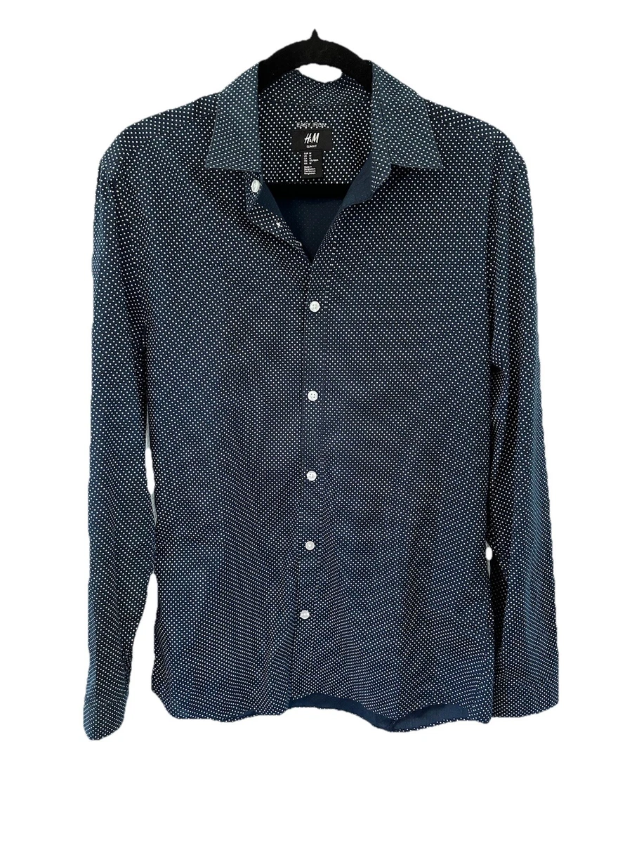 h&m men's dress shirts Men - Light Blue/Harbor City Loose-Fit Oxford Shirt - Size: XL