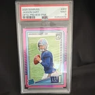 2025 Panini Donruss Jaxson Dart Rated Rookie #400 Optic Preview Pink PSA 9