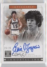 2018 Panini Impeccable Immortal Ink Holo Silver 25/25 Ernie DiGregorio Auto 13p4
