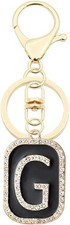 Elegant Initial Letter Keychain for Women - Cute Charm for Handbag, Backpack 