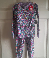 Extremely Me Girls Peace Pajama Set Size 5/6 2pc Colorful Sleepwear NWT