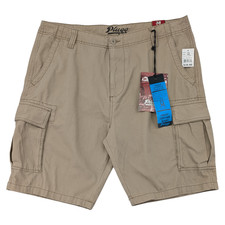 Mens Cargo Shorts 38 Khaki Tan Canvas Hiking Skater Baggy Y2K Outdoor NWT 39